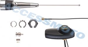 HAE6017 Автомобильная антенна совмещенная с GPS, BNC-m (403-527MHz) ― ACCESSMOTO.RU
